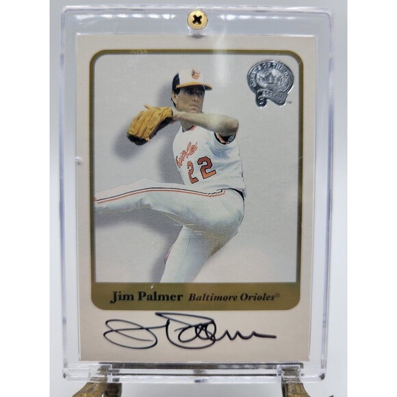 2001 Fleer Greats of the Game -Jim Palmer - Autograph- Baltimore Orioles
